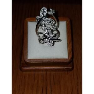 Victoria Wieck 2.55ct Absolute™ "Butterflies" Sterling Silver Ring 9 j100344